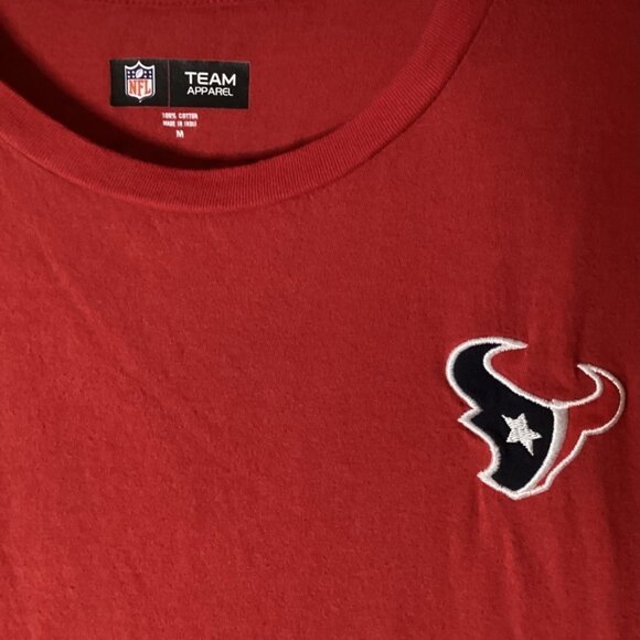 New Era‎ NFL Team Apparel Houston Texans Red T-Shirt Women's Medium - Picture 3 of 6